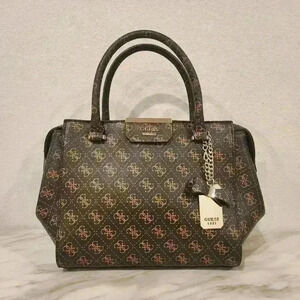 EUC GUESS Ryann Logo Satchel Purse